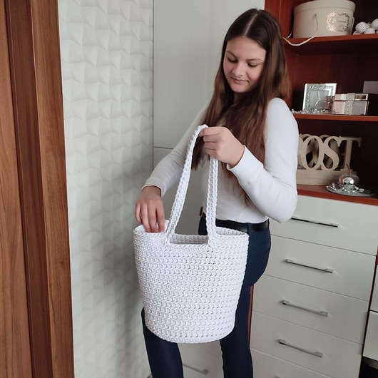 torby na ramię Torba na ramię szydełkowa 23cmx30cm