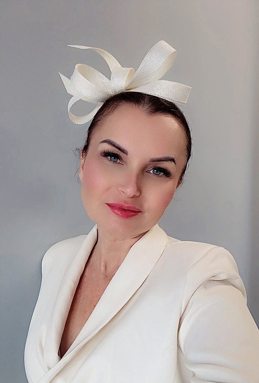 fascynatory Fascynator MONAME Ecru