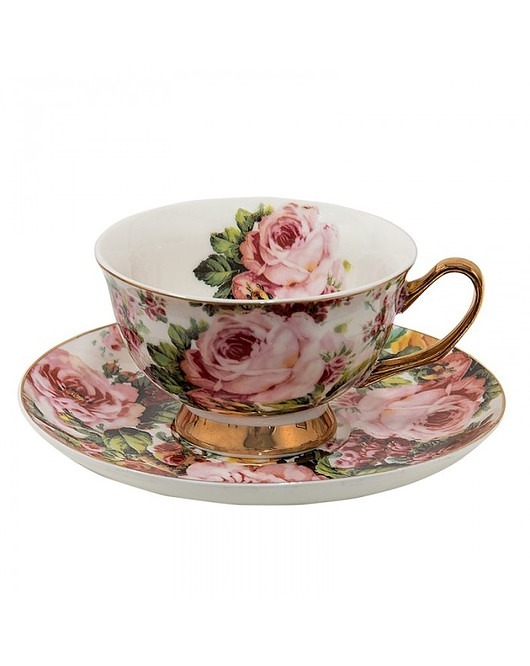 filiżanki Filiżanka Porcelanowa 2 szt. Rosa