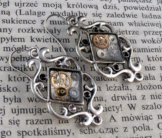 Mechaniczne kolczyki 199 Zegarynki