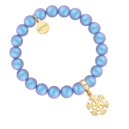 Bransoletka z pereł SWAROVSKI ze śnieżynką SOTHO