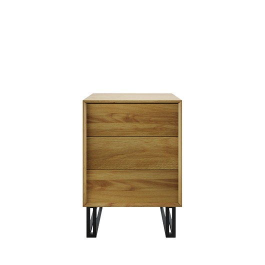 komody i szafki Komoda dębowa Elegant Steel II, typu box
