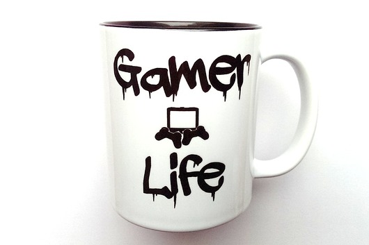 Kubek GAMER z CZARNYM WNĘTRZEM FarrowDesign