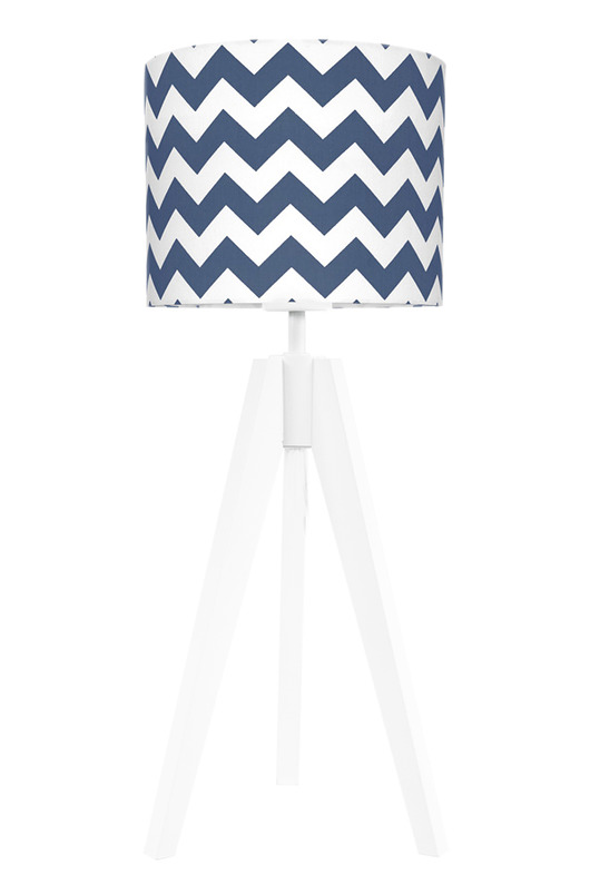 Lampa stołowa Chevron granatowy MIA home