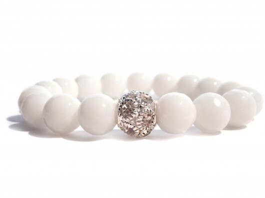 Bransoletka 'White Crystal' labonita