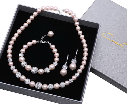 3-częściowy komplet pereł stopniowanych KPS13 Coccola JEWELLERY