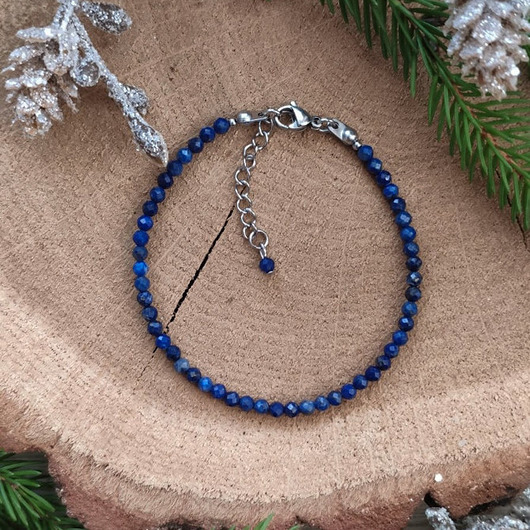 Bransoletka z lapis lazuli - Stormy Sky REVEAL