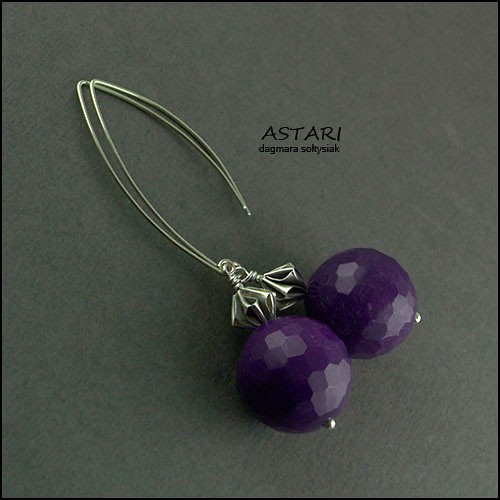 JADEIT PURPUROWY I SREBRO BALI Astari