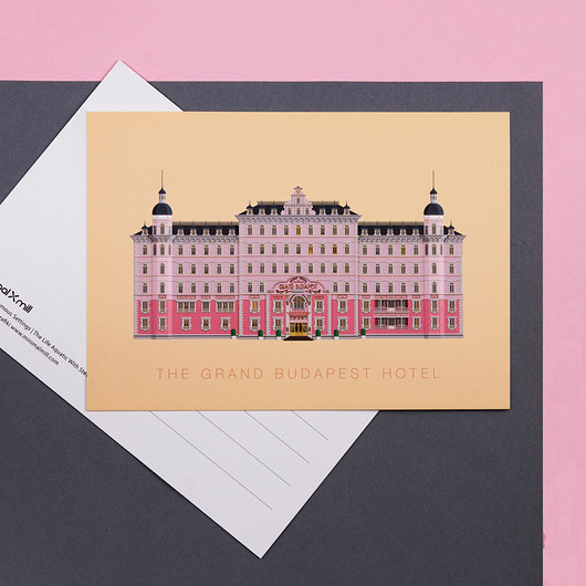 Grand Budapest Hotel - pocztówka minimalmill