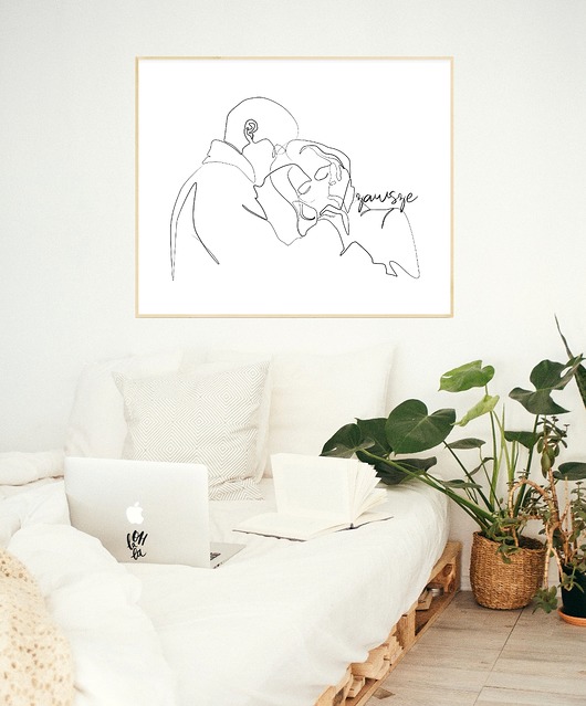 Plakat ZAWSZE one line Well Wall