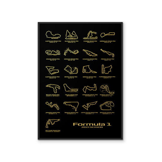 plakaty Plakat Zamówienie specjalne - Tory F1