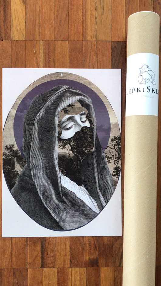 Plakat Kolaż,,2021" zlepki sklejki