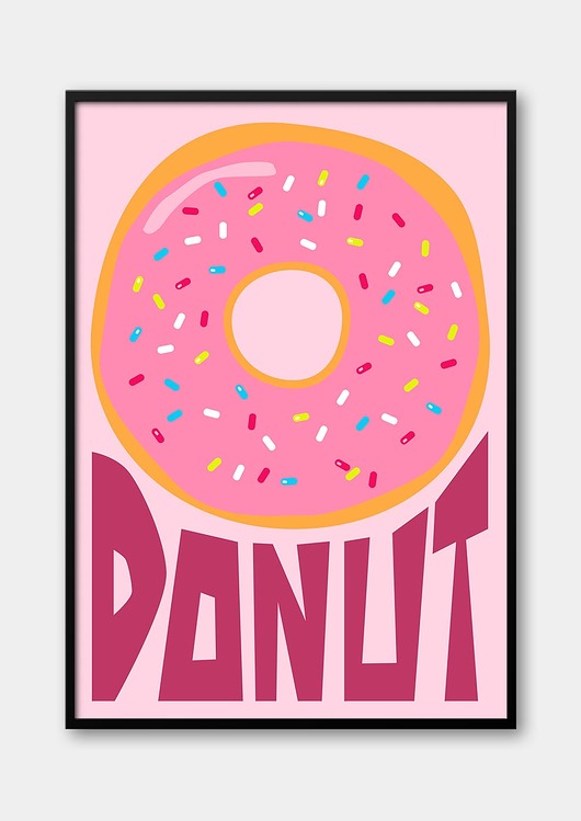 plakaty Plakat Donut - Pączek