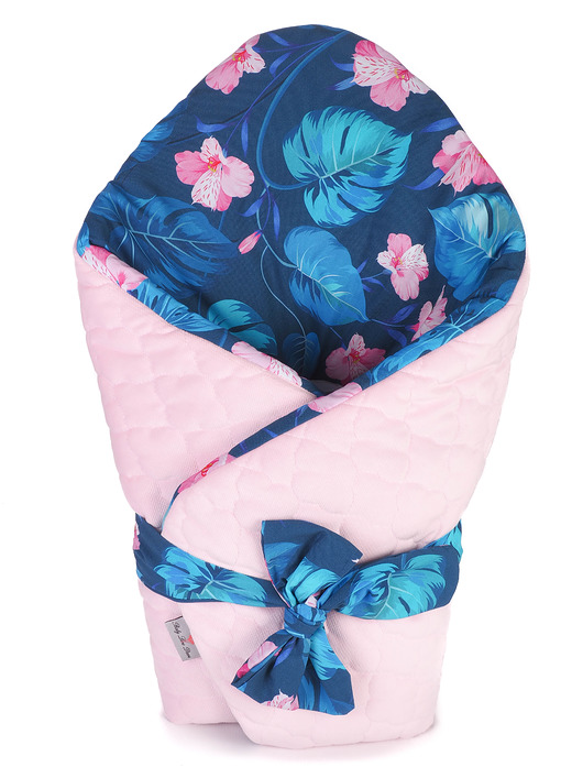 Rożek Becik Niemowlęcy - Petunie Pink Baby Love Decor