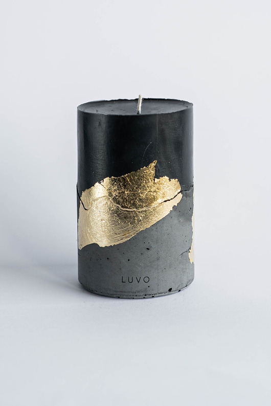 Świeca LUVO Faro  Złota  M Luvo Candles