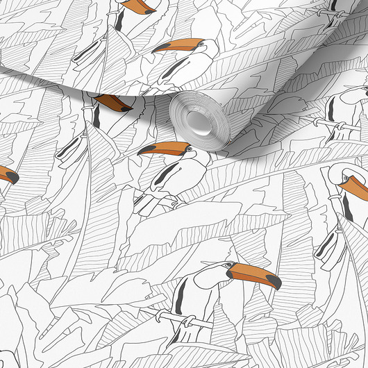 tapety i naklejki ścienne Tapeta do Pokoju Dziecięcego. Tukany.