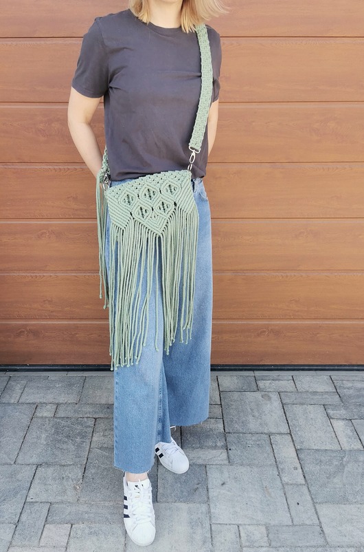 torby na ramię Makramowa torebka