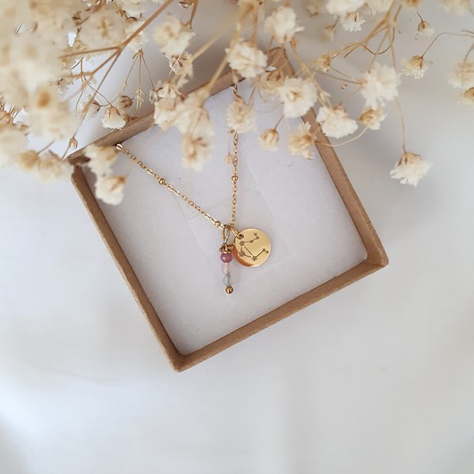 złote naszyjniki WAGA naszyjnik dla znaku zodiaku