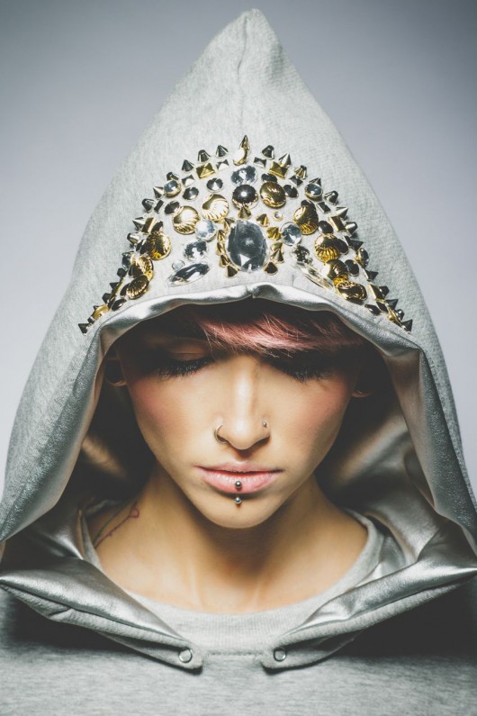 Bluza blink blink złoto srebrna szary Benni