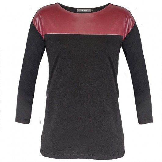 Bluza ze skórką Young G burgund Insist