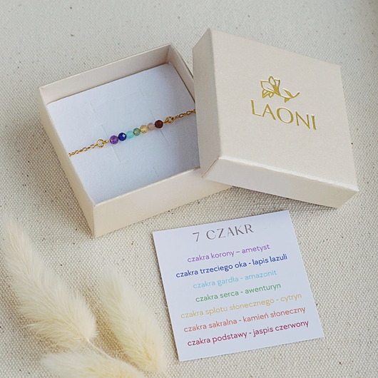 bransoletki z kamieni naturalnych Bransoletka 7 czakr