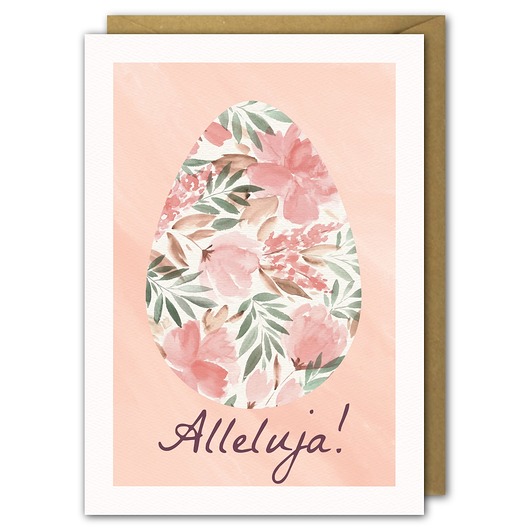Karnet Wielkanocny, Tradycyjna Pisanka PaperFlamingo