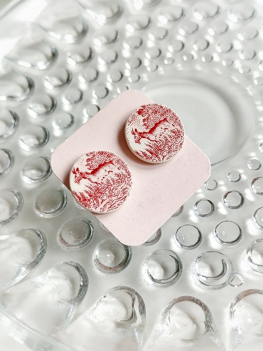 kolczyki ceramiczne Kolczyki ceramiczne w kozy