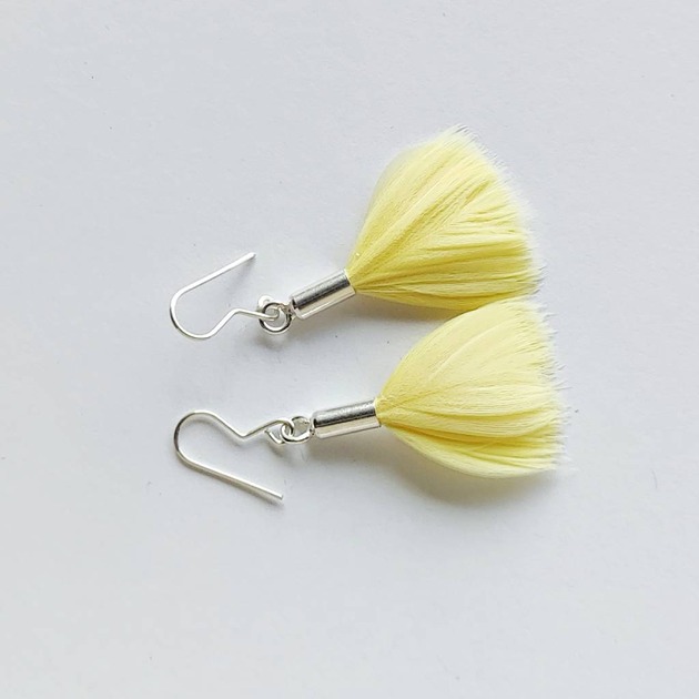 kolczyki z piórami PIÓRKO kolczyki