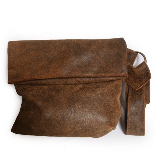 kopertówka - brown leather MOONAXA