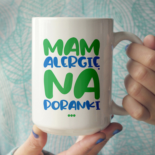 Alergia na poranki kubek 450ml ONE MUG A DAY