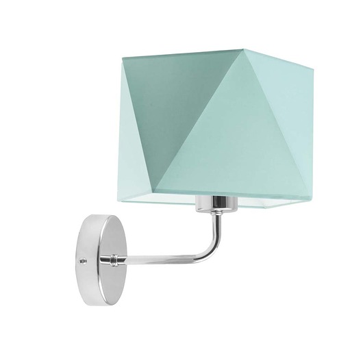 lampy do pokoju dziecka Abażurowy kinkiet dla dzieci TURYN KIDS z miętowym abażurem