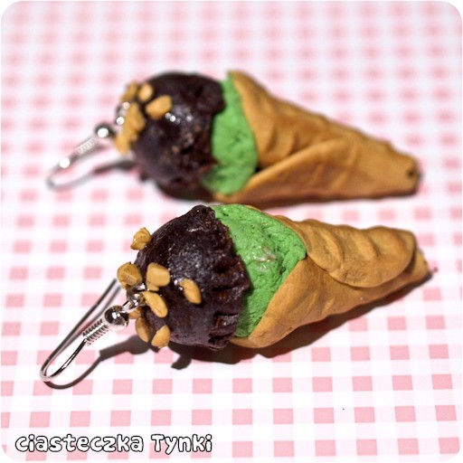 lody pistacjowo czekoladowe z orzechami ciasteczkatynki