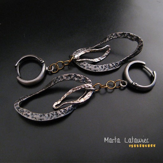 Kolczyki >Industrial Look< Marta Latawiec