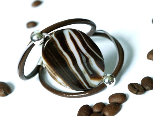 Chocolate love - w srebrze i skórze  Arsfera