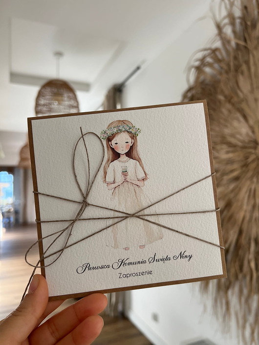 zaproszenia na komunię Najpiękniejsze zaproszenia na komunię - zaproszenia komunijne ręcznie robione