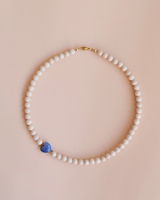 chokery Choker Blue Heart