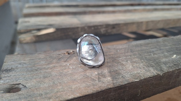 pierścionki - różne Kryształ górski - pierścionek