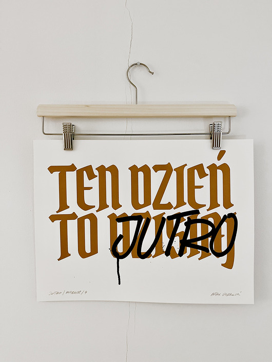 plakaty Plakat Sitodruk JUTRO / MARKER