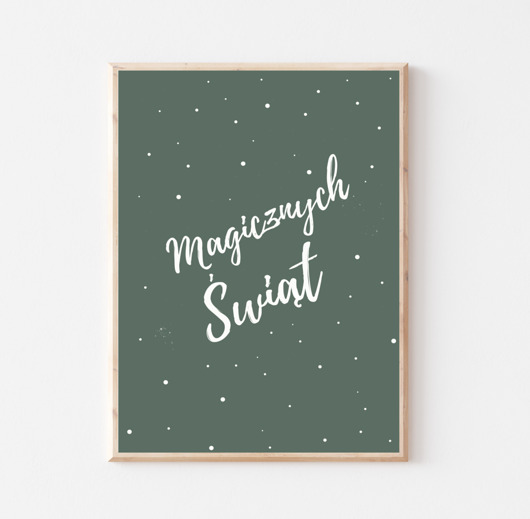 plakaty Świąteczny plakat - MAGICZNYCH ŚWIĄT