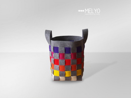 Kosz OLEE medium rainbow melyo