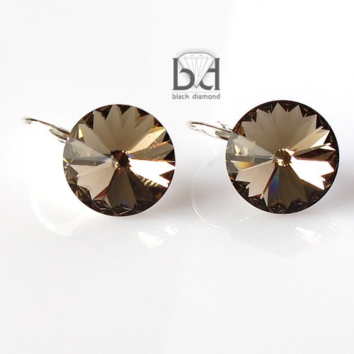 kolczyki swarovski Kolczyki Swarovski Na biglu angielskim - ascetycznie