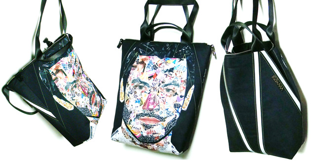 1362 art MIMA bag UNI & Torn Revenue print MIMAbags