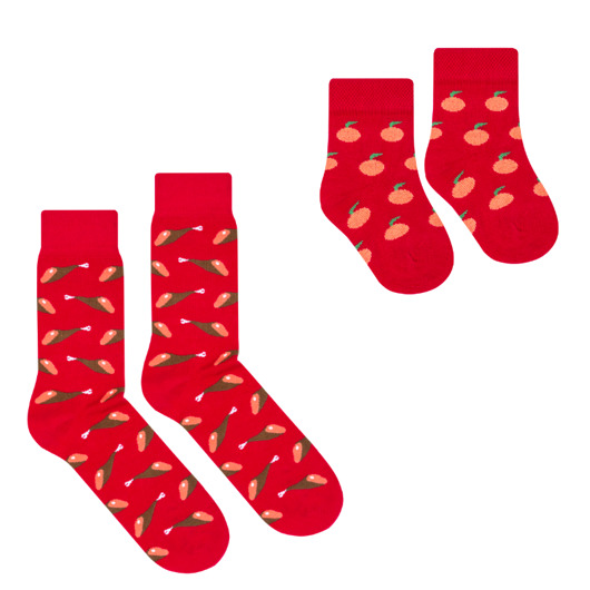 Zestaw 2 par skarpetek dla Taty i Niemowlaka FAVES. Socks&Friends
