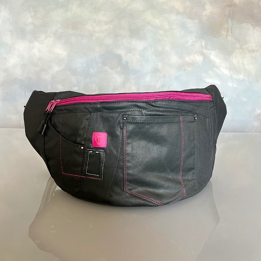 torby i nerki męskie Nerka XL z czarnego jeansu La Rambla 21