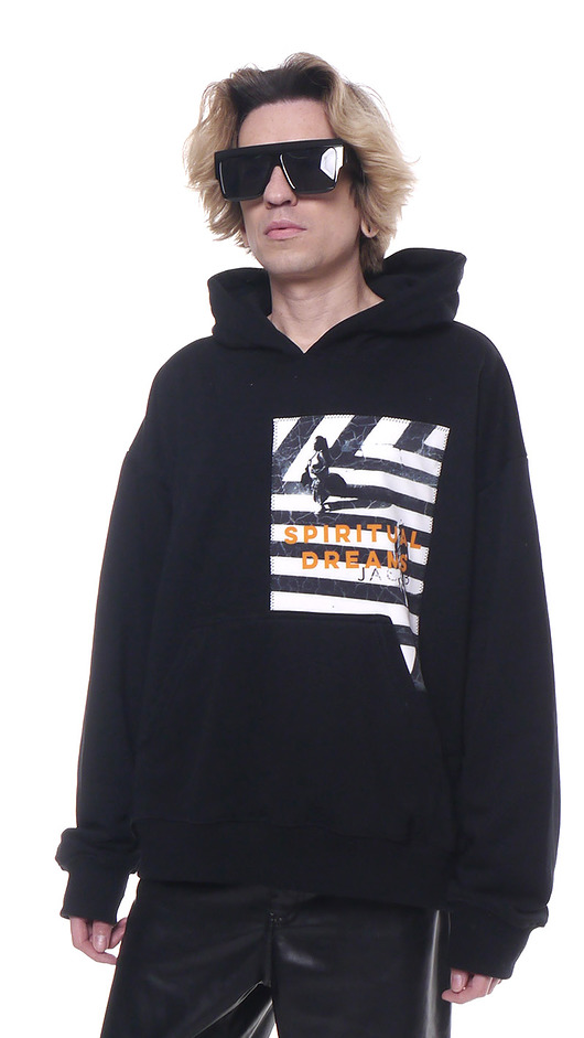 bluzy męskie Bluza hoodie oversize naszywka SD