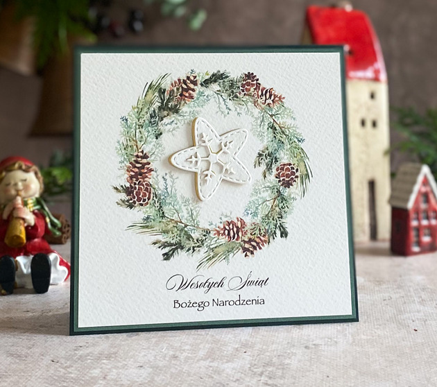 kartki świąteczne Personalizowana kartka na Boże Narodzenie, BN 10B