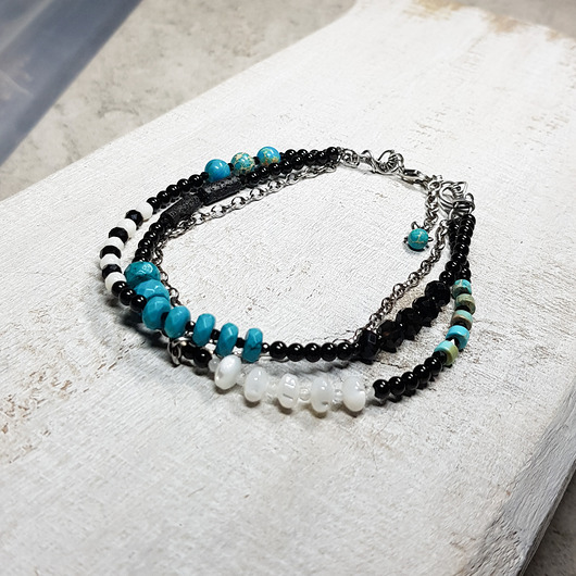 bransoletki srebrne Błękit nieba bransoletka bs4