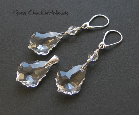 Komplet crystal kryształ Swarovski Gosia Chruściel-Waniek