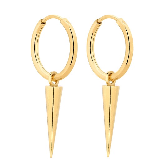 kolczyki srebrne Złote kolczyki koła z kłami