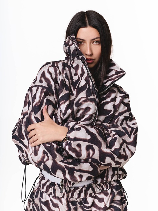 kurtki damskie Krótka kurtka bomber zebra wild edition